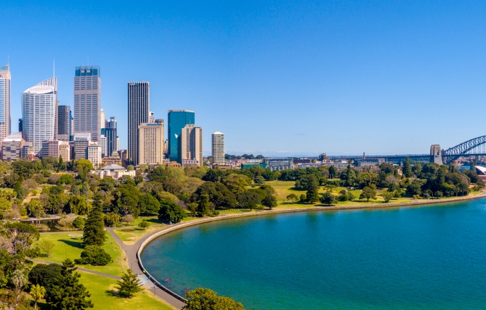 Panoramic view of Sydney